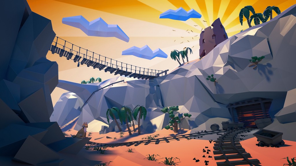 Low poly desert canyon preview image 1